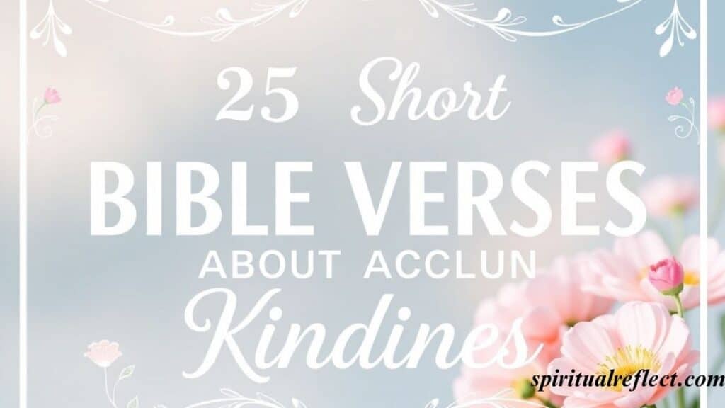 25 Short Bible Verses About Kindness