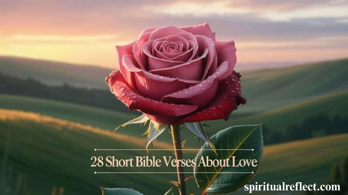 28 Short Bible Verses About Love