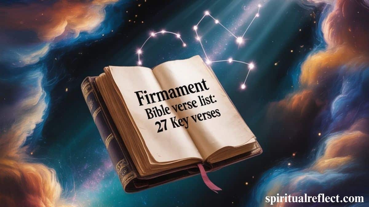 Firmament Bible verse list: 27 key verses