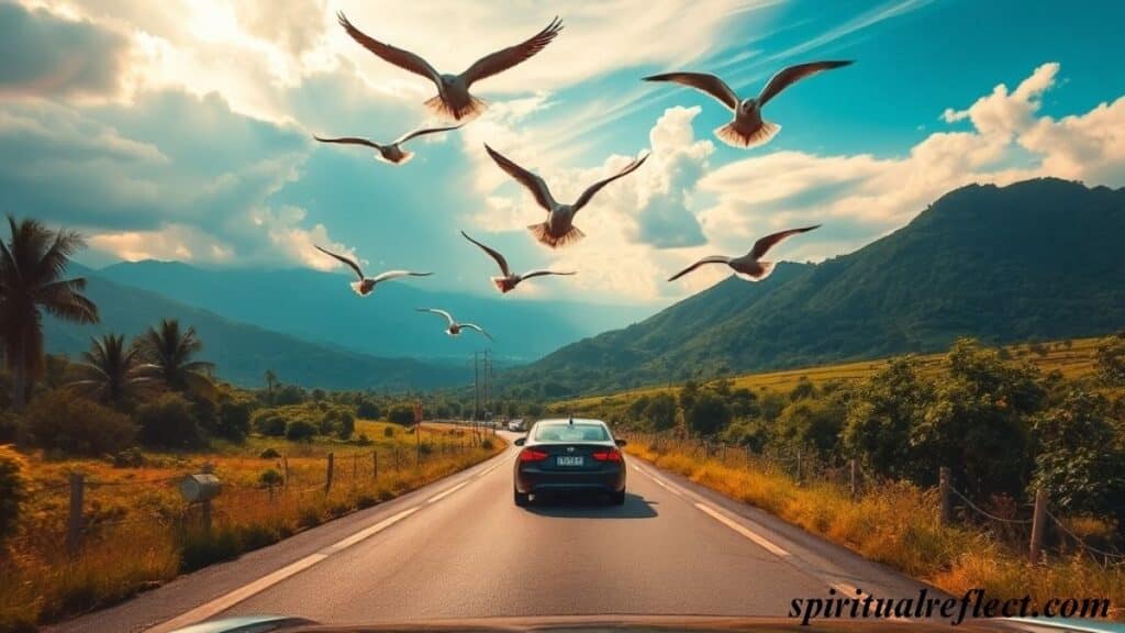 Spiritual Meanings Birds Flying In Front Of Your Car While Driving