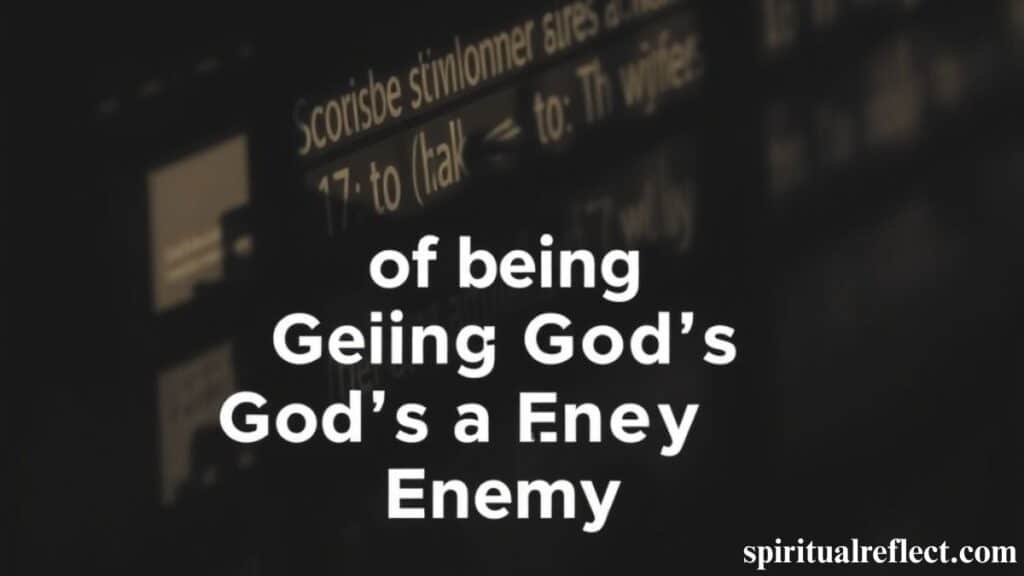 Enmity with God: What It Means and How to Overcome It