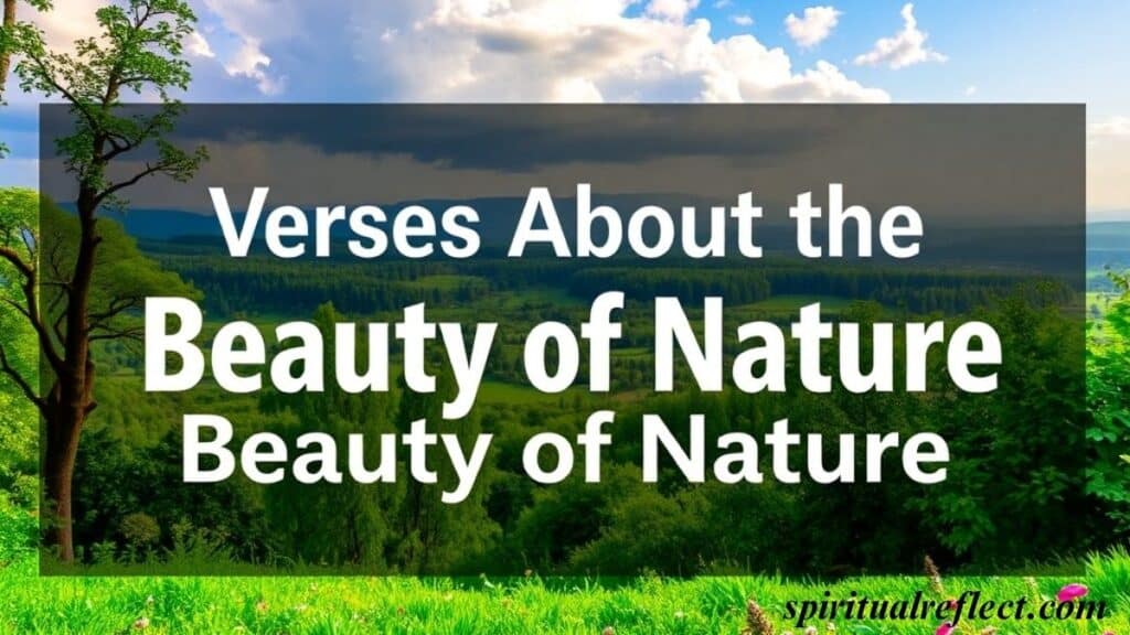 25 Short Bible Verses About Nature