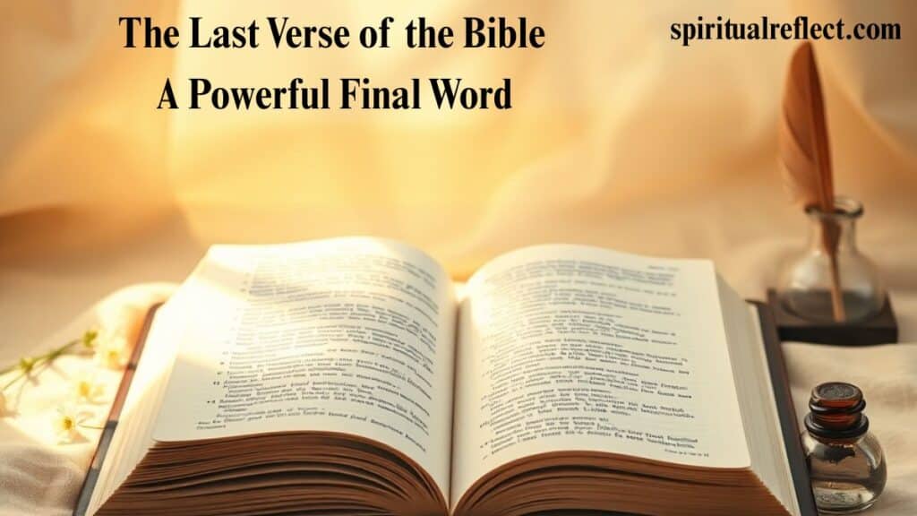 The Last Verse of the Bible: A Powerful Final Word