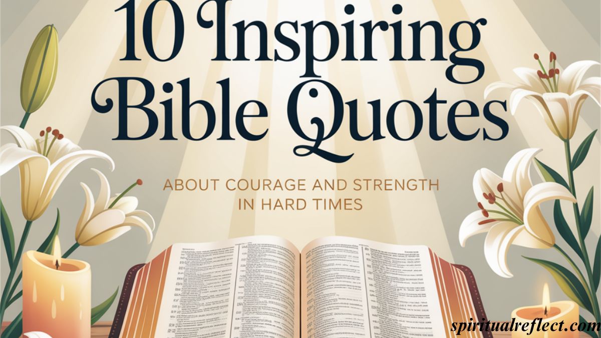 10 Inspiring Bible Quotes about Courage and Strength in Hard Times