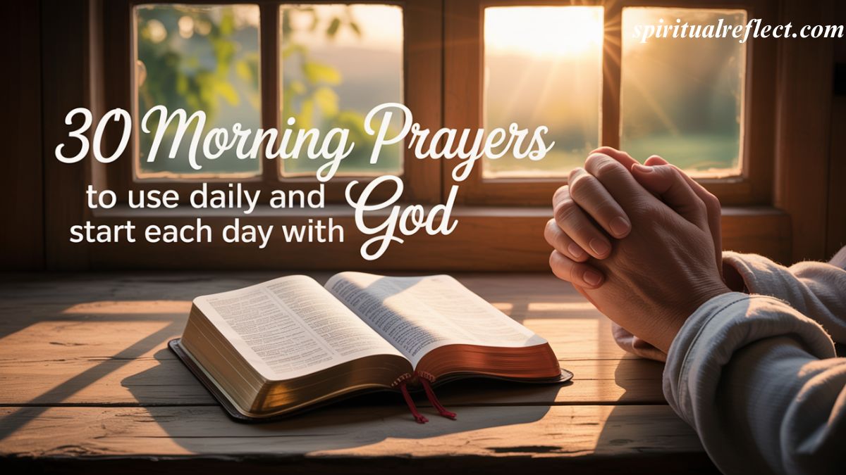 30 Morning Prayers to use daily and start each day with God