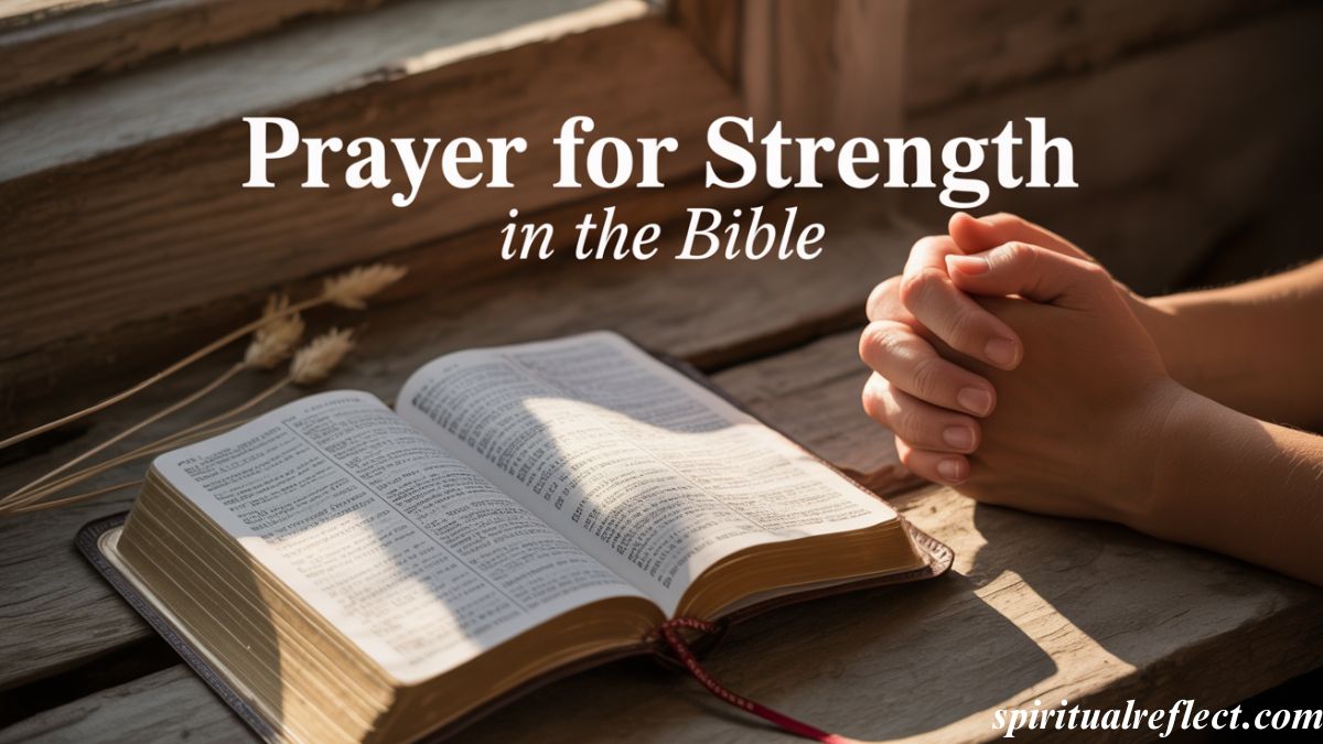 Prayer for Strength in the Bible