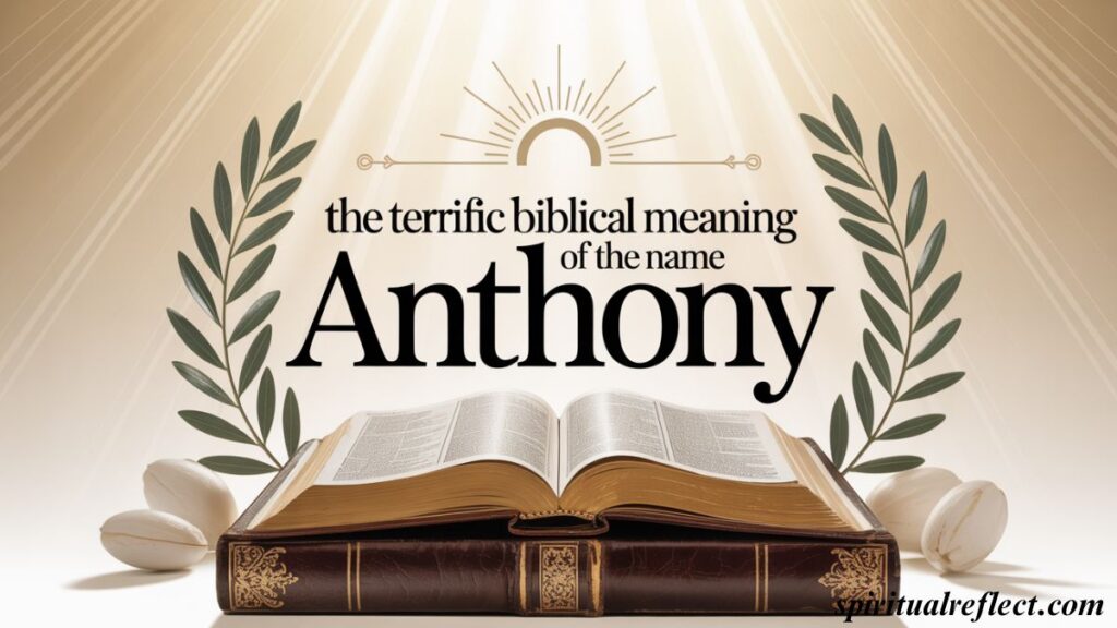 The Terrific Biblical Meaning of the Name ANTHONY