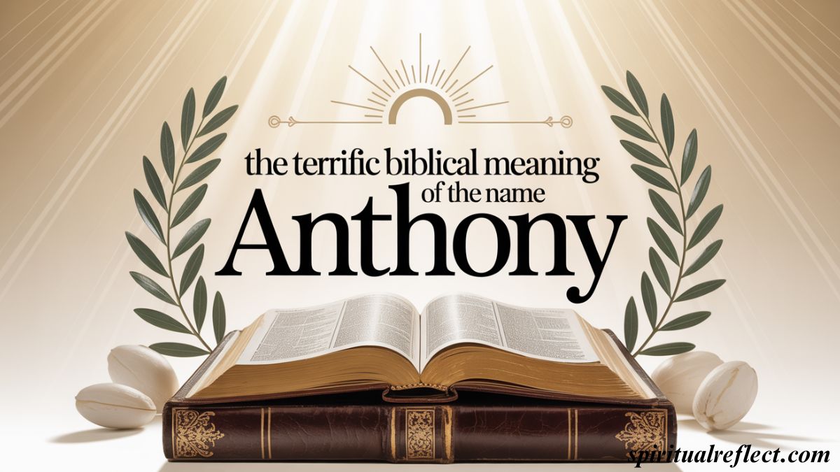 The Terrific Biblical Meaning of the Name ANTHONY