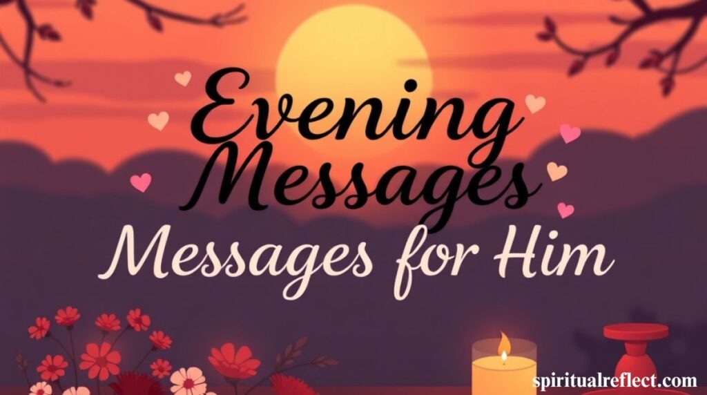 110+ Good Evening Messages to My Love That Touch Heart