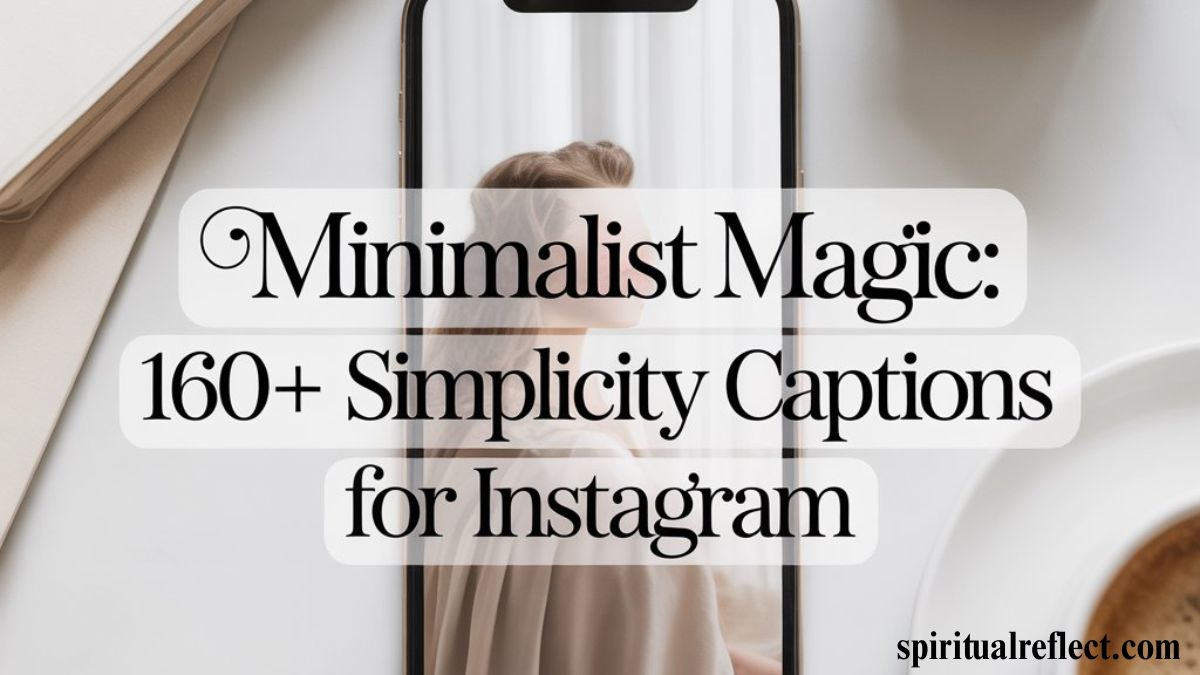 Minimalist Magic: 160+ Simplicity Captions for Instagram