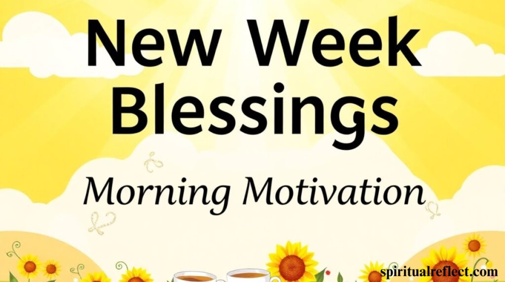 New Week Blessings for Morning Inspiration Prayers and Quotes