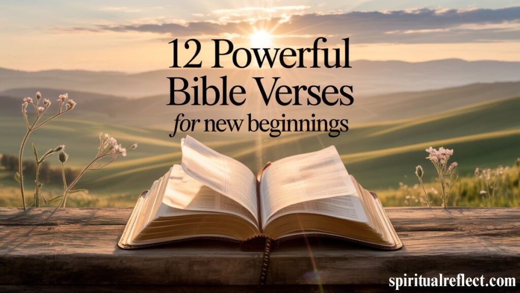 12 powerful Bible verses for new beginnings