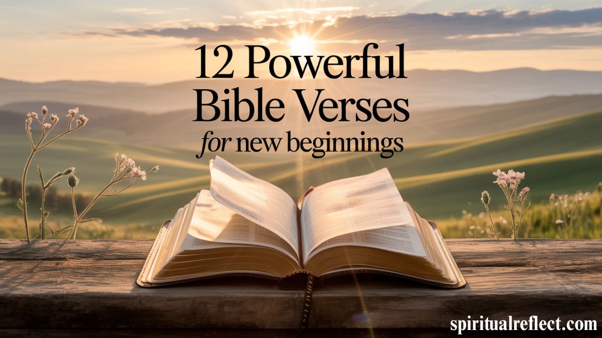 12 powerful Bible verses for new beginnings