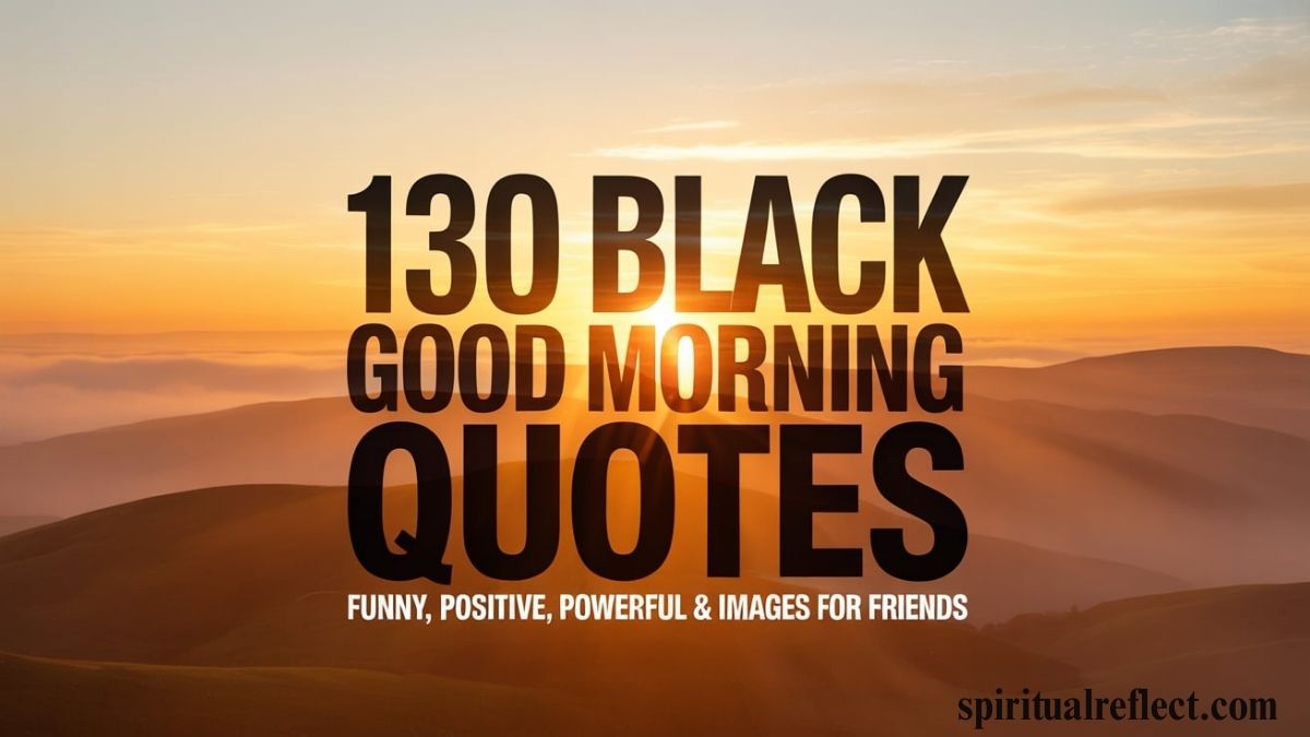 130 Black Good Morning Quotes: Funny, Positive, Powerful & images for friends
