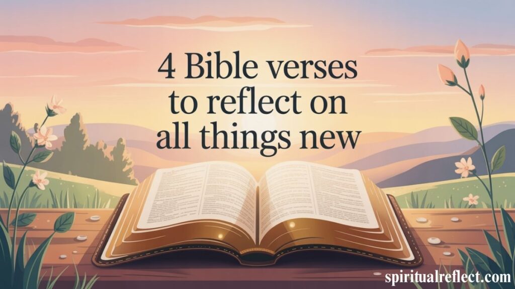 4 Bible Verses to Reflect on All Things New