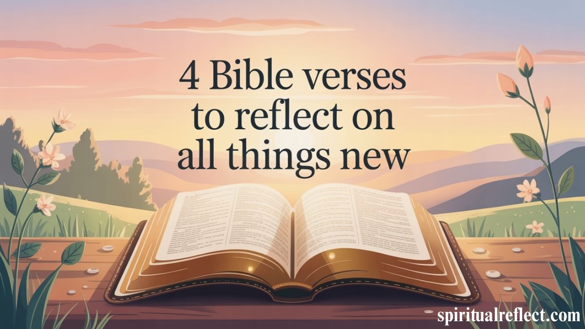 4 Bible Verses to Reflect on All Things New