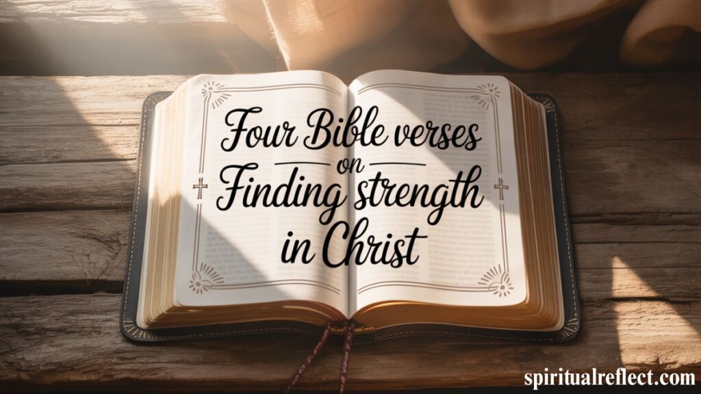 Four Bible Verses on Finding Strength in Christ