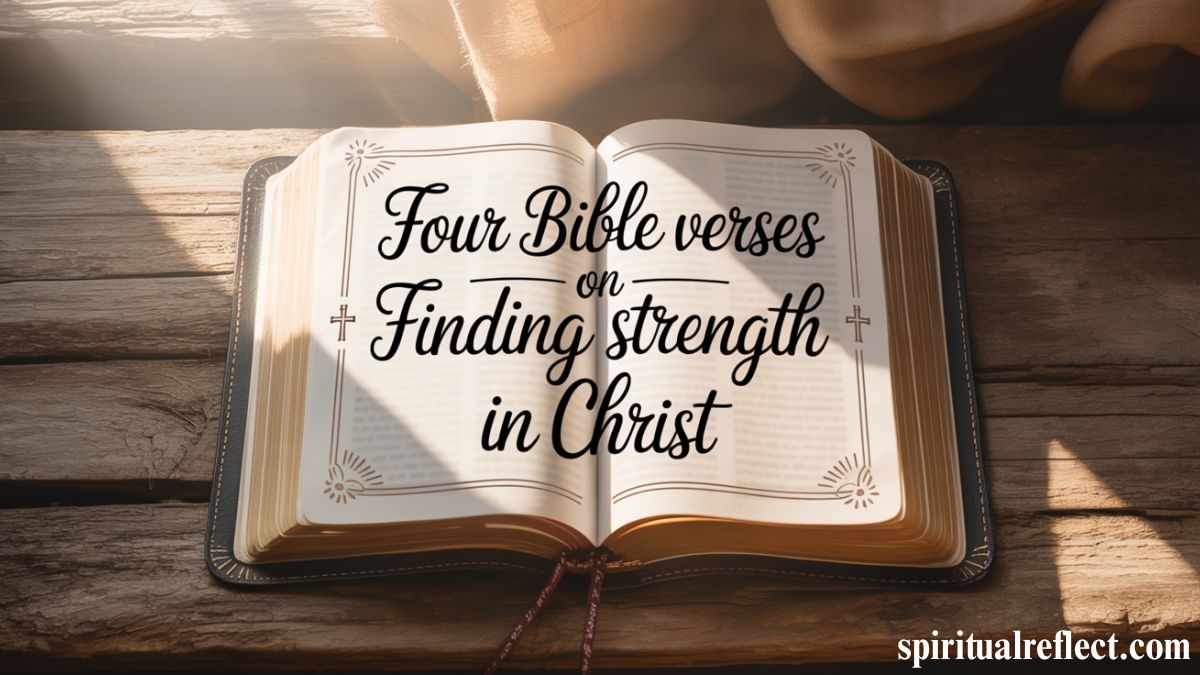 Four Bible Verses on Finding Strength in Christ