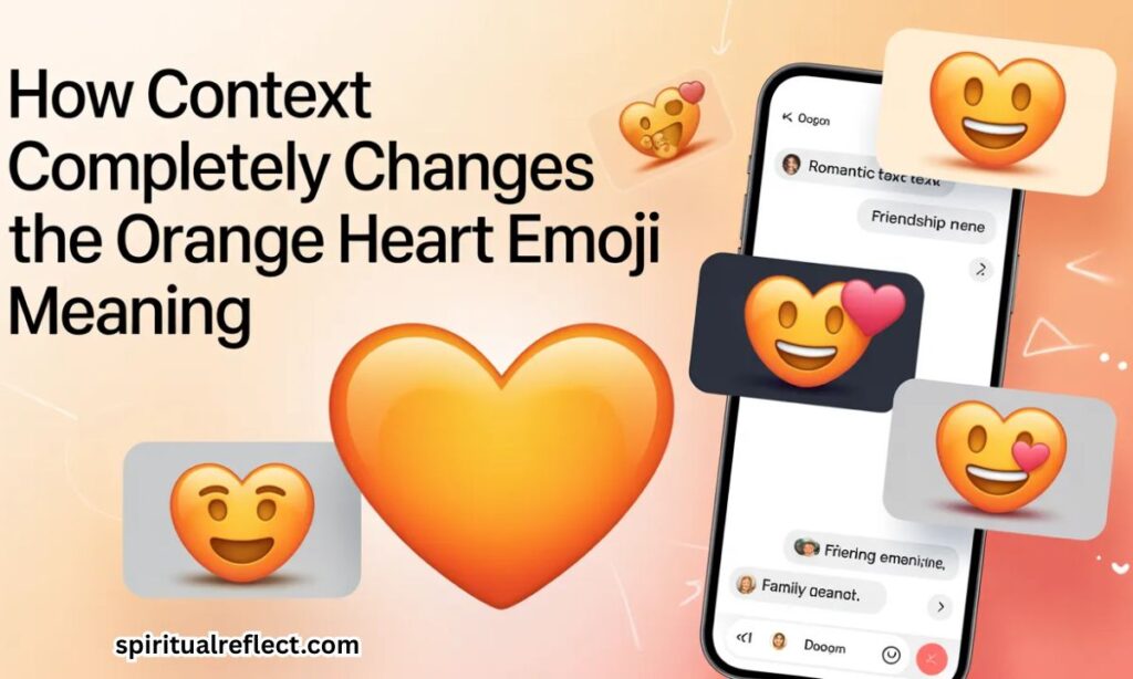 How Context Completely Changes the Orange Heart Emoji Meaning
