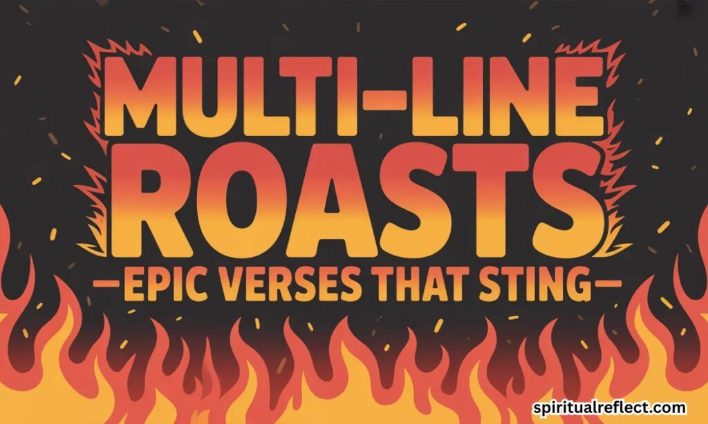Multi-Line Roasts — Epic Verses That Sting