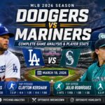 Dodgers vs Seattle Mariners Match Player Stats