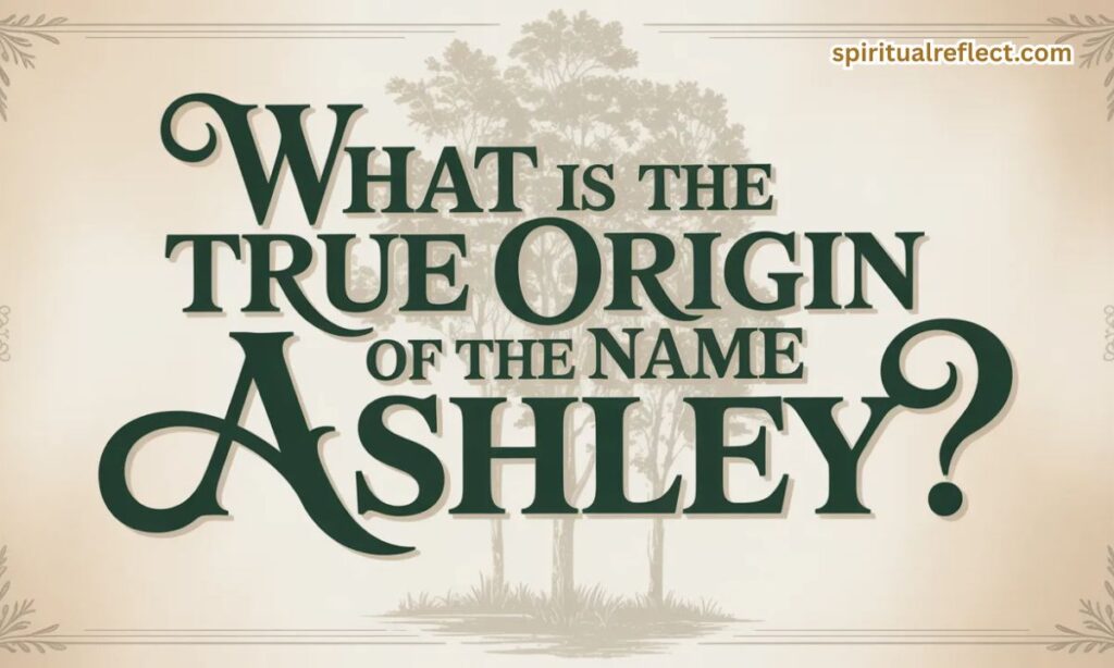 What Is the True Origin of the Name Ashley?