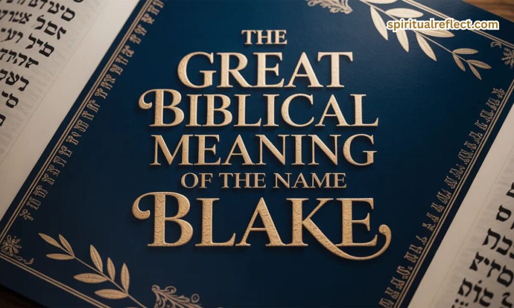 The Great Biblical Meaning of the Name BLAKE