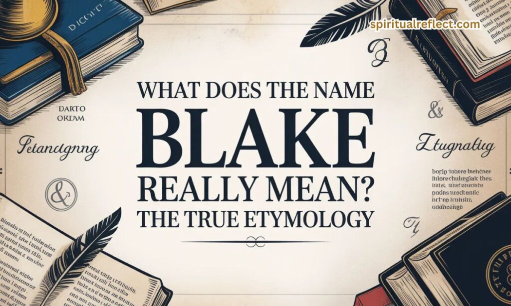 What Does the Name Blake Really Mean? The True Etymology