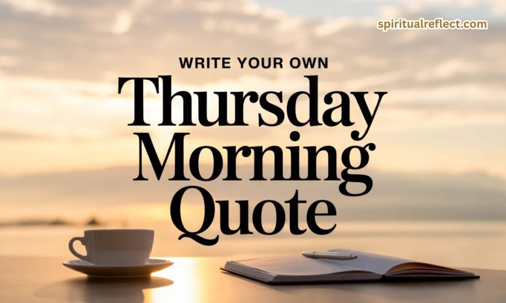 Write Your Own Thursday Morning Quote